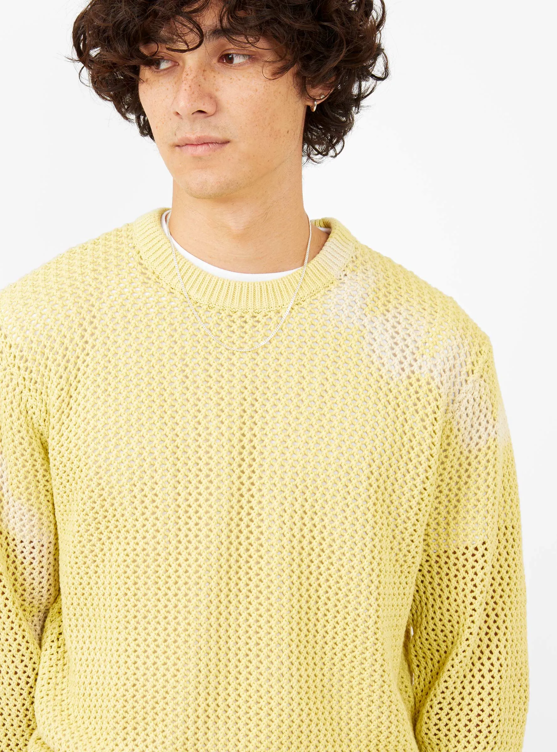 Pig. Dyed Loose Gauge Sweater Yellow