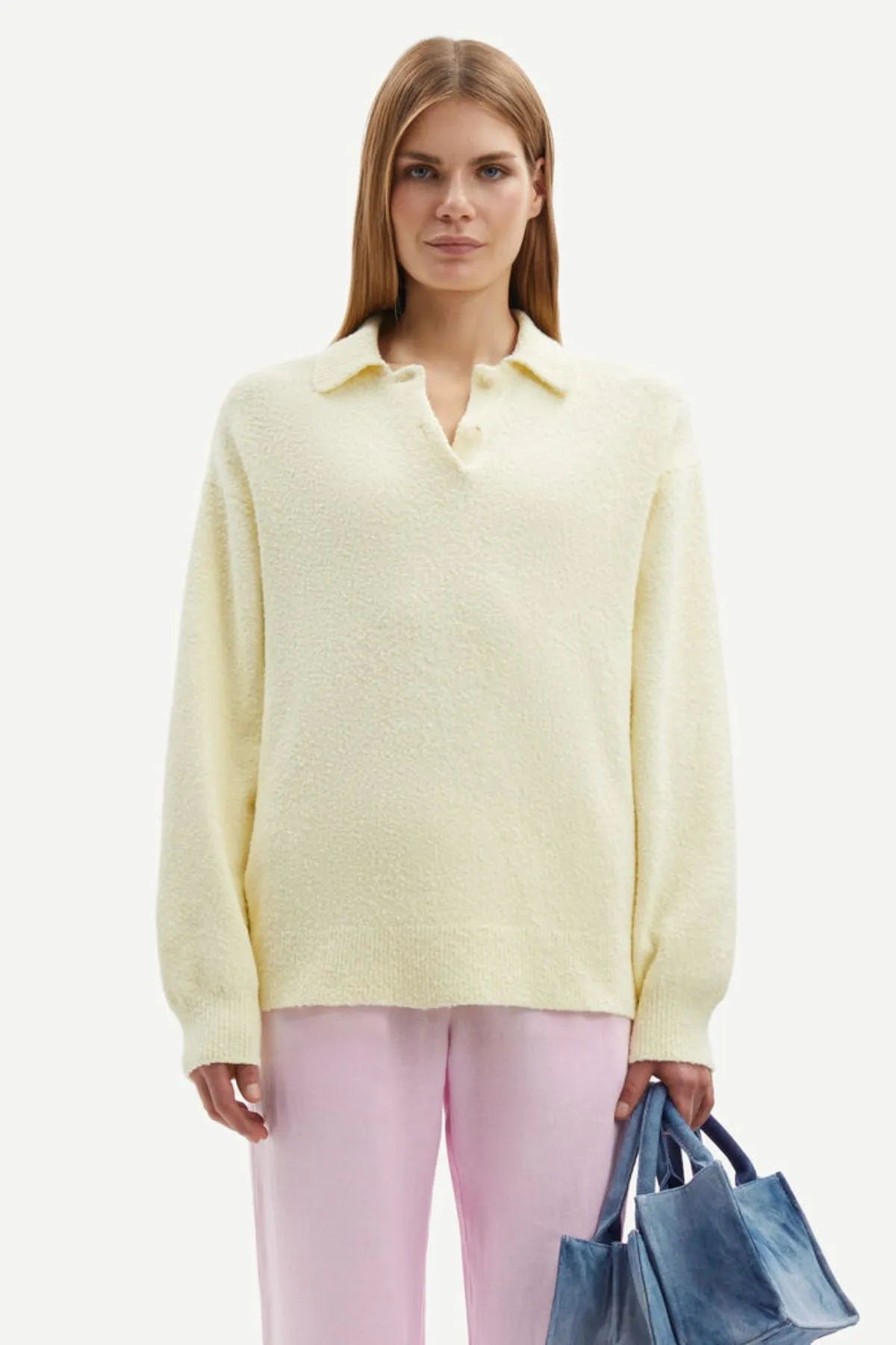 Samse Samse Saagathe Polo Knit - Pear Sorbet