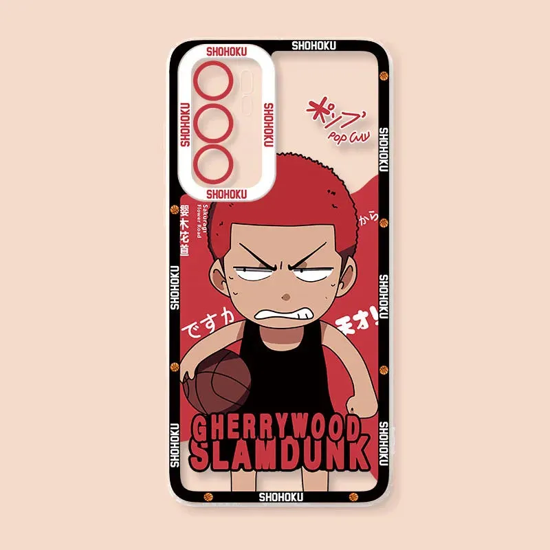 Slam Dunk Anime Case for Samsung Galaxy S23 S22 Ultra S21 S20 FE S10 Plus Note 20 10 9 A32 A52S A52 A72 Soft Silicone Back Cover