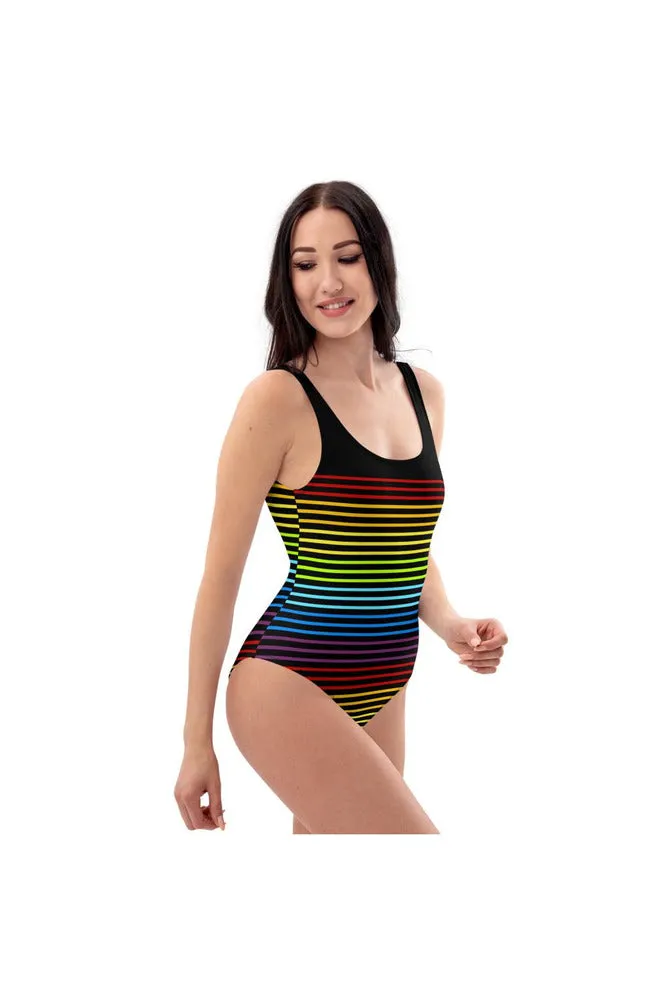 Spectral Lines One-Piece Swimsuit