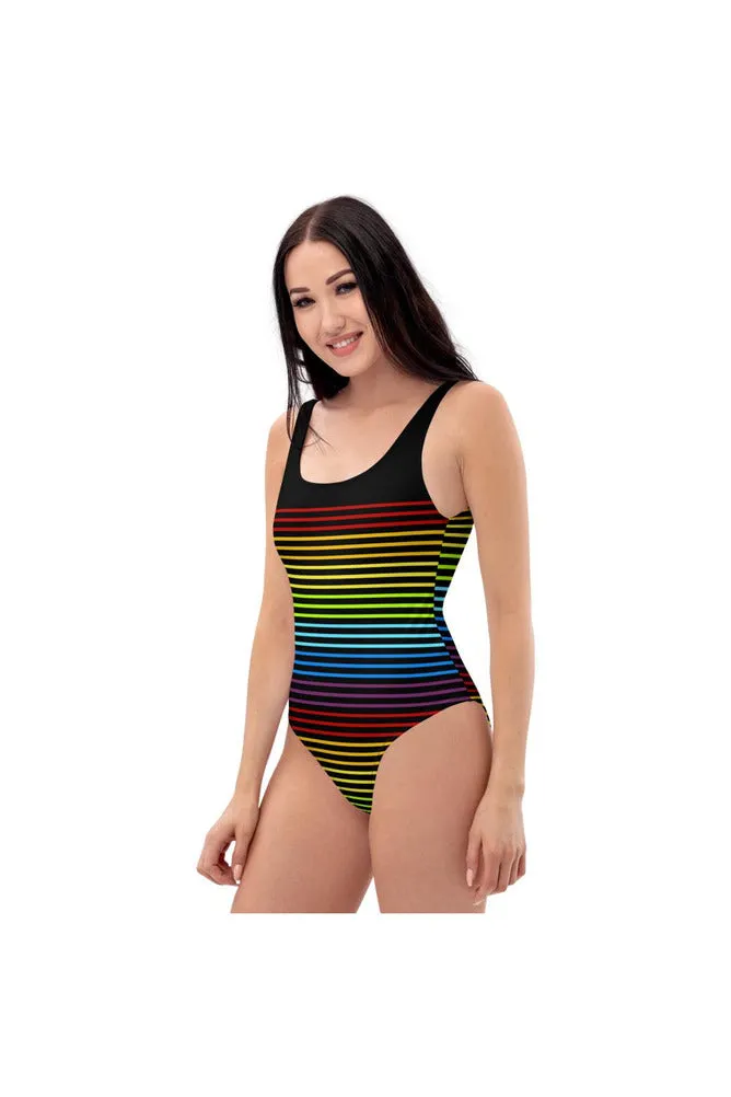 Spectral Lines One-Piece Swimsuit