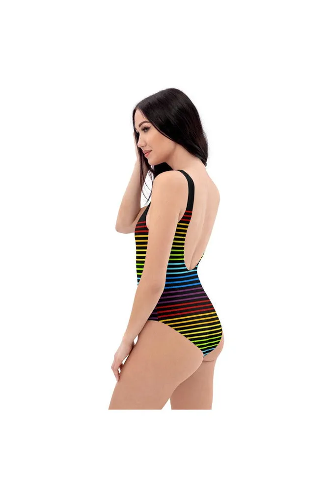 Spectral Lines One-Piece Swimsuit