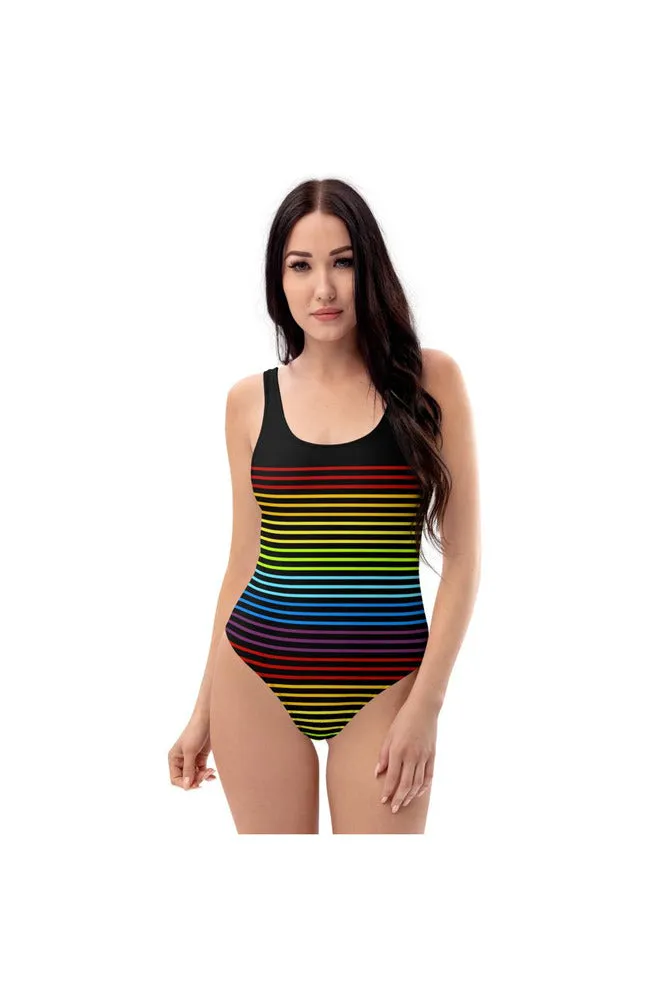 Spectral Lines One-Piece Swimsuit