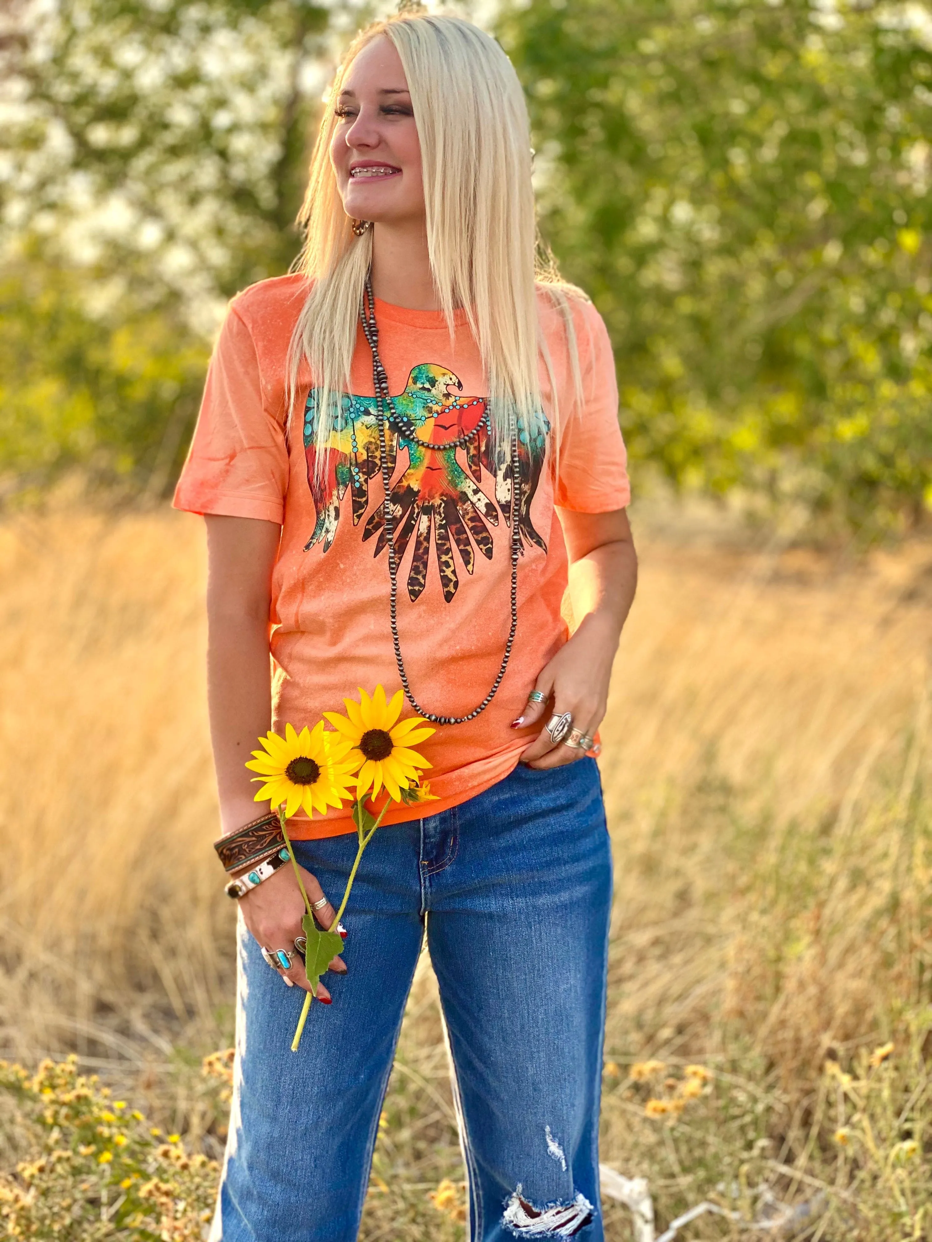 The Bleached Coral Summer Thunderbird Tee