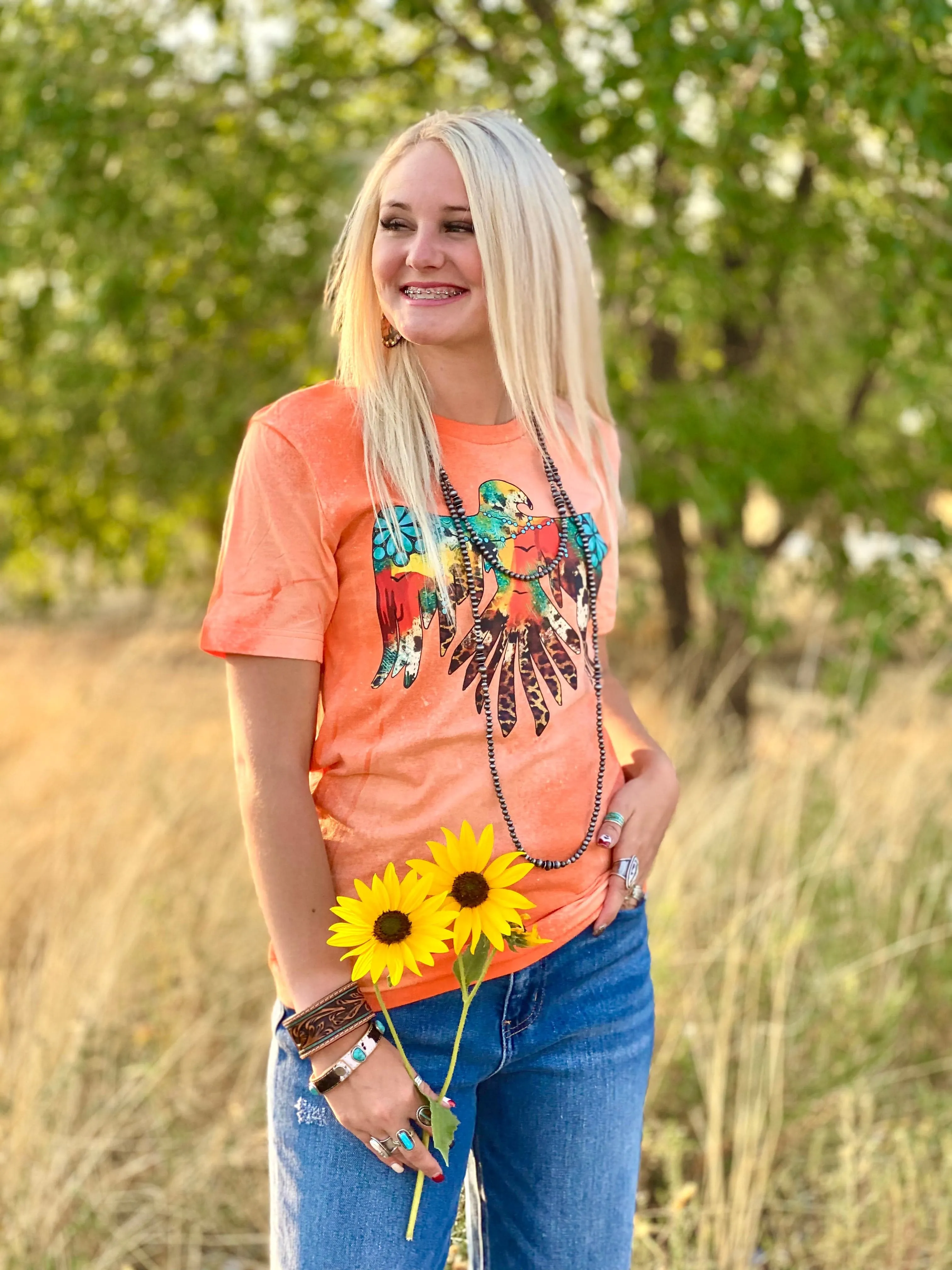 The Bleached Coral Summer Thunderbird Tee