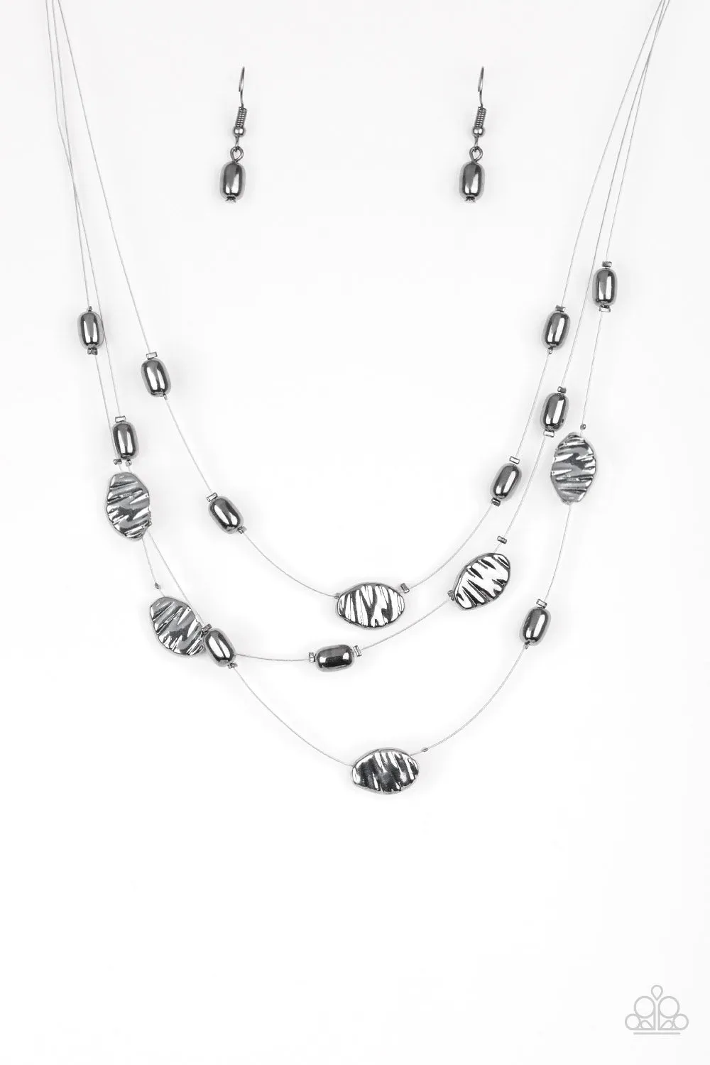 Top ZEN Black Necklace Set