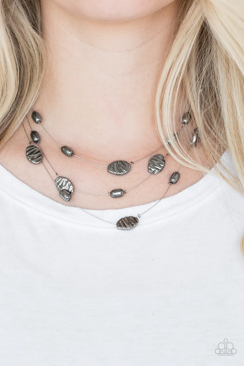 Top ZEN Black Necklace Set