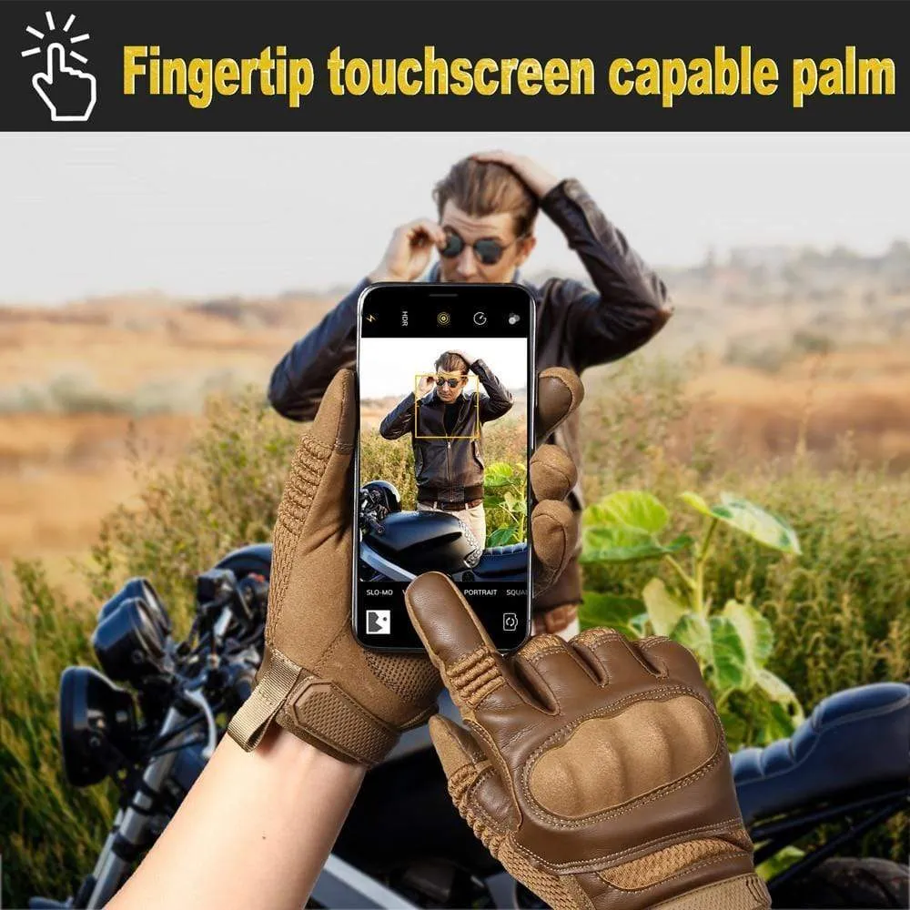 Touchscreen Tactical Gloves PU Leather Full Finger Glove SWAT Airsoft Combat Army Military Paintball Shooting Gear Women Men