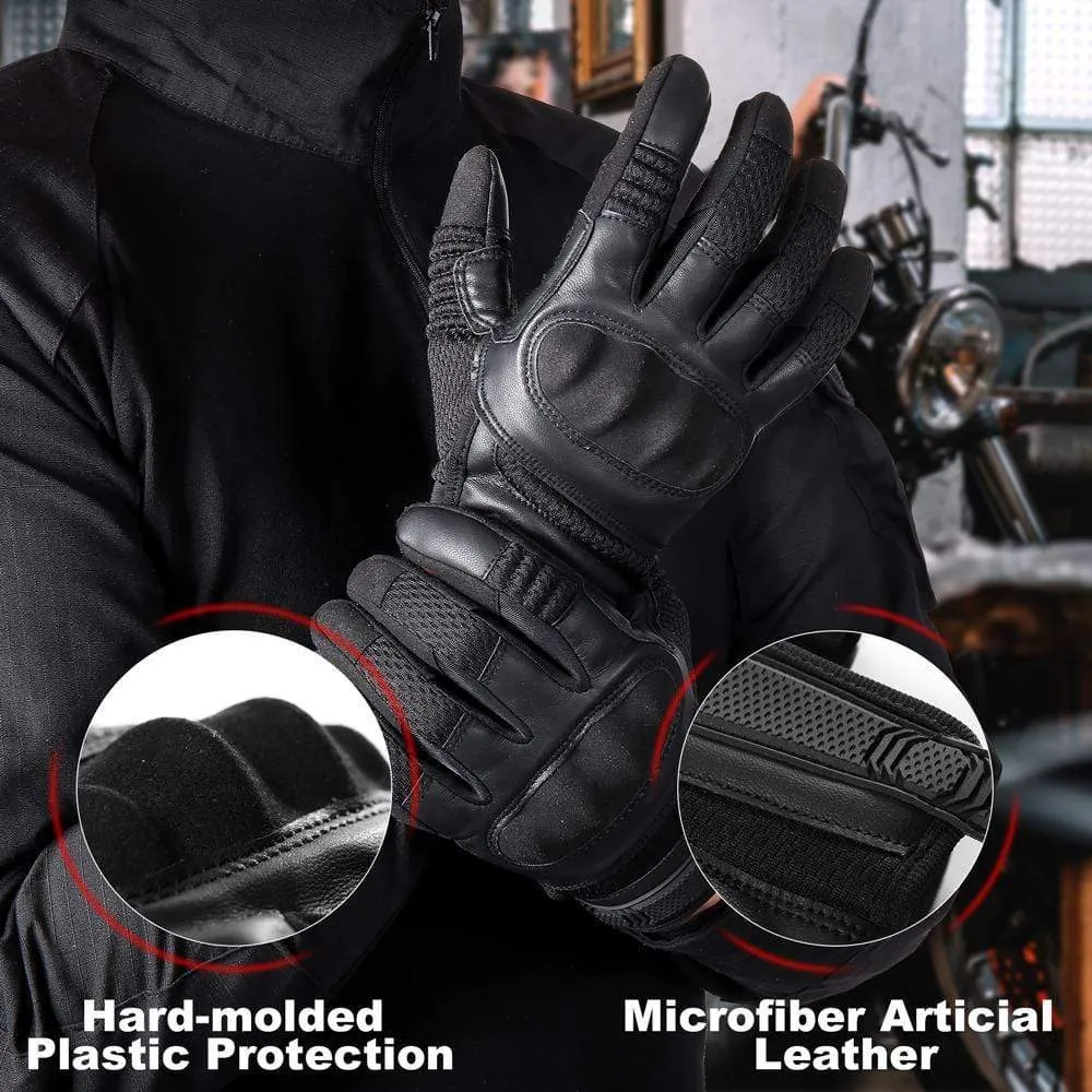 Touchscreen Tactical Gloves PU Leather Full Finger Glove SWAT Airsoft Combat Army Military Paintball Shooting Gear Women Men