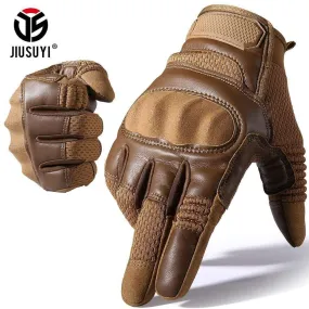 Touchscreen Tactical Gloves PU Leather Full Finger Glove SWAT Airsoft Combat Army Military Paintball Shooting Gear Women Men