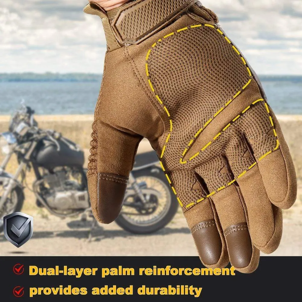 Touchscreen Tactical Gloves PU Leather Full Finger Glove SWAT Airsoft Combat Army Military Paintball Shooting Gear Women Men