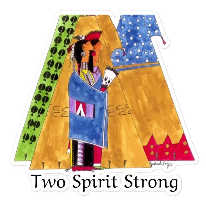 Two Spirit Strong Stickers