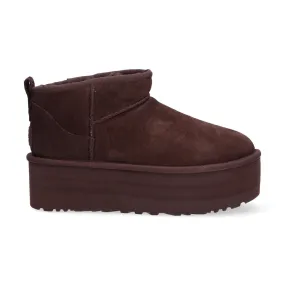 UGG classic ultra mini platform camoscio marrone