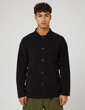 Universal Works Bakers Overshirt (Fine Cord) - Black