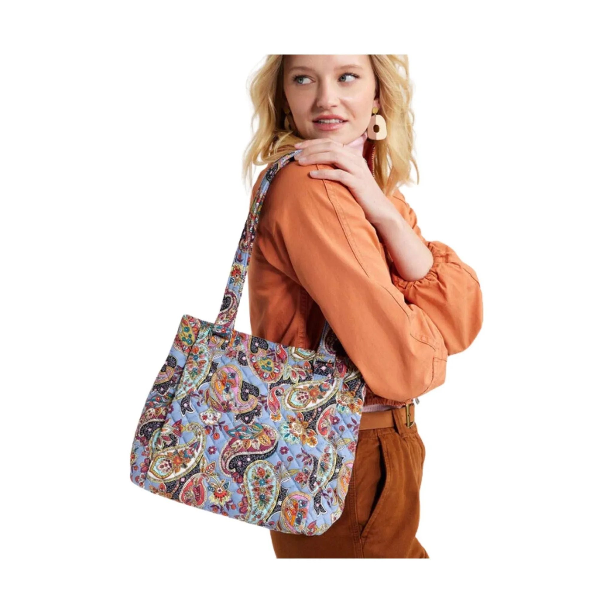 Vera Bradley Multi Compartment Shoulder Bag - Provence Paisley