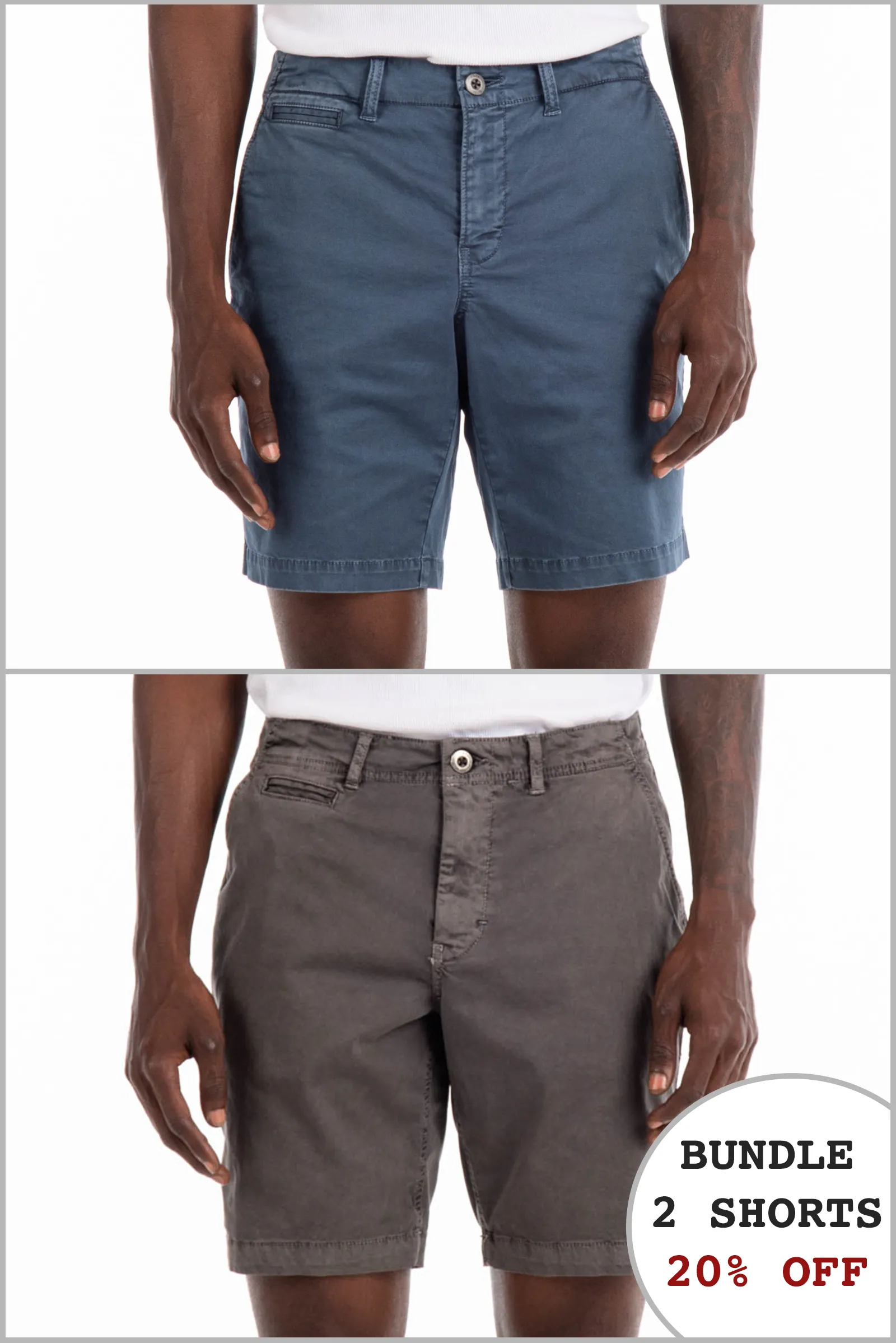 Walden 9" Chino Short 20% Off Bundle - Slate and Fog