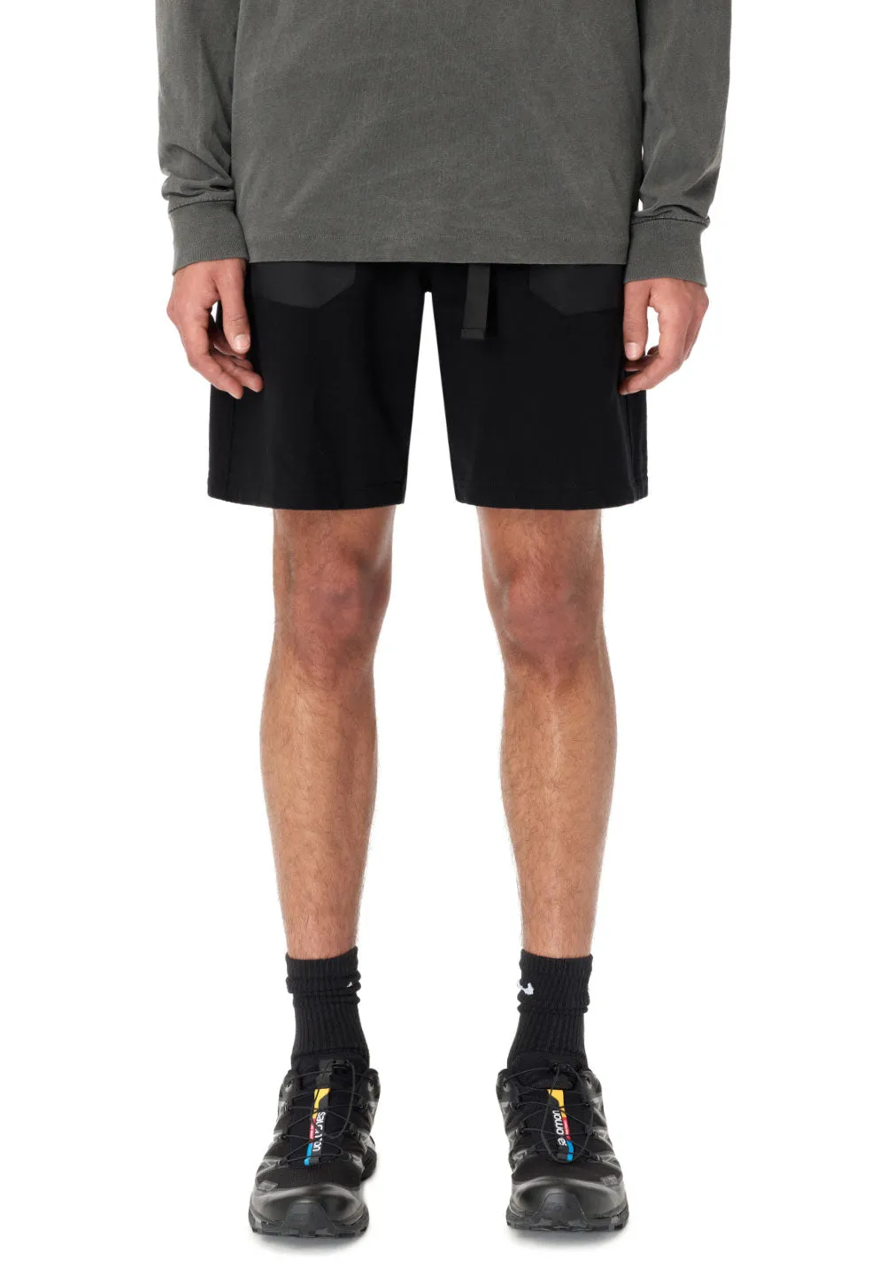 Waterproof Terry Mountain Shorts / Black