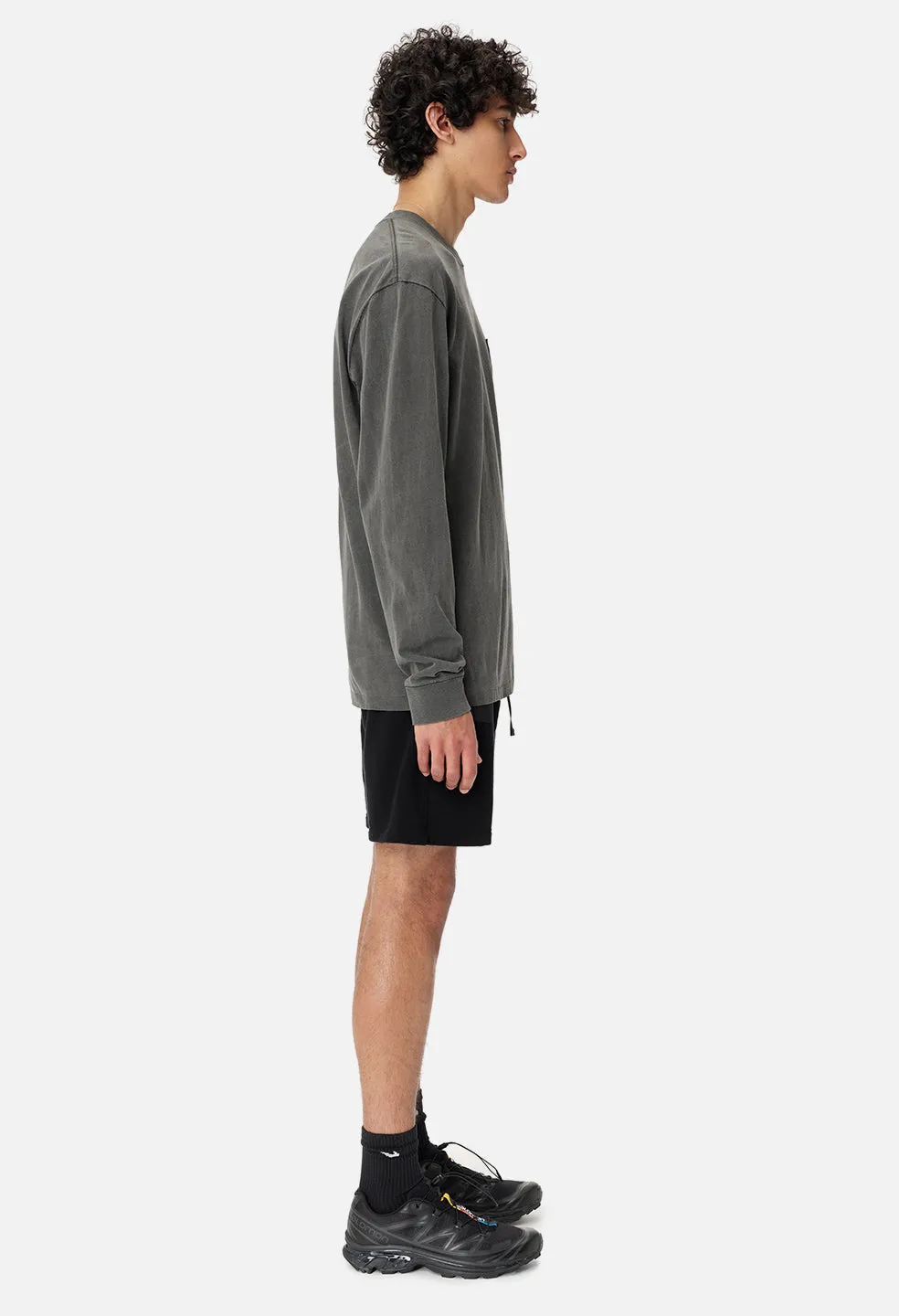 Waterproof Terry Mountain Shorts / Black