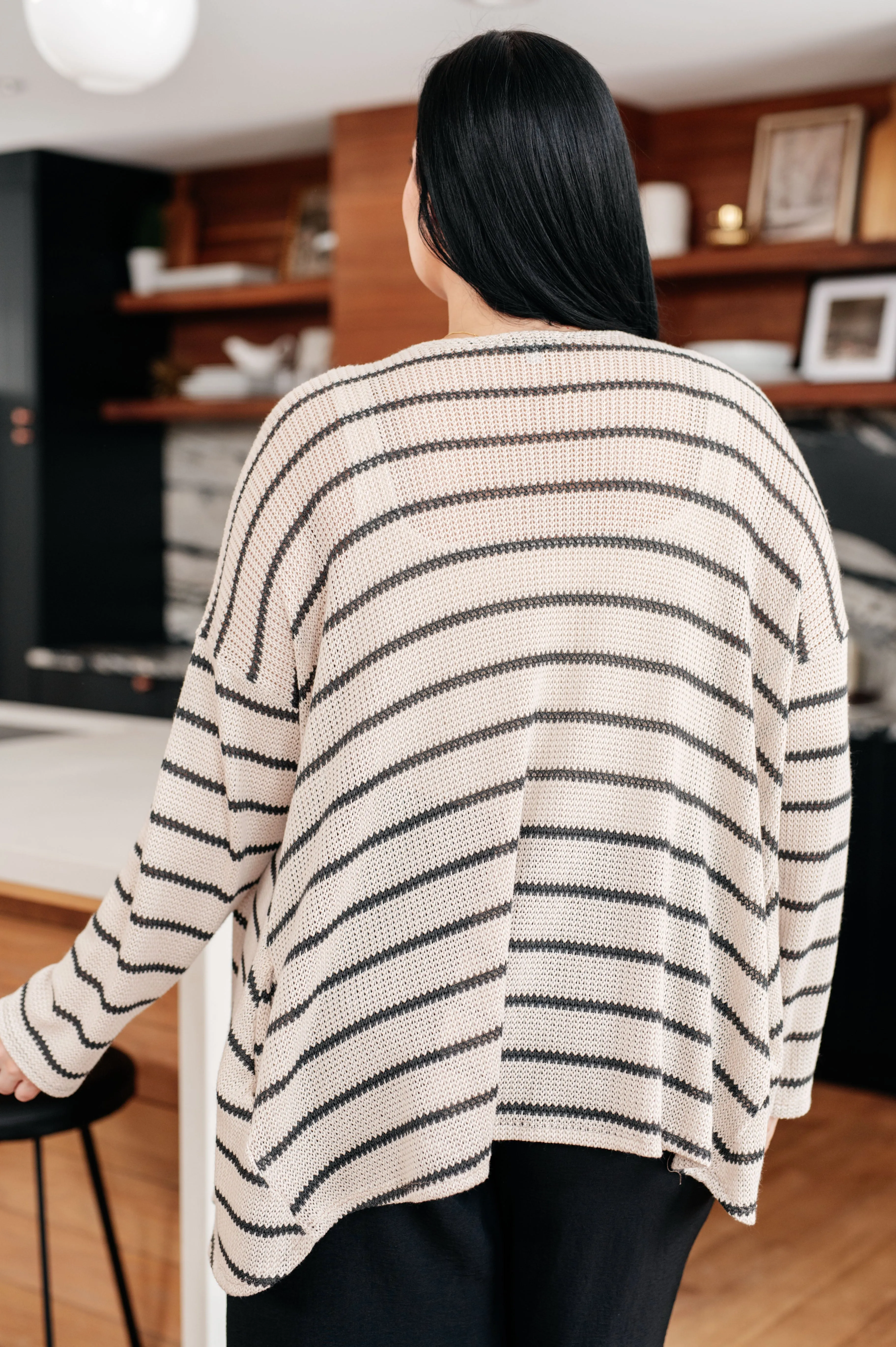 Weekend Adventure Striped Longline Cardigan - 3/14