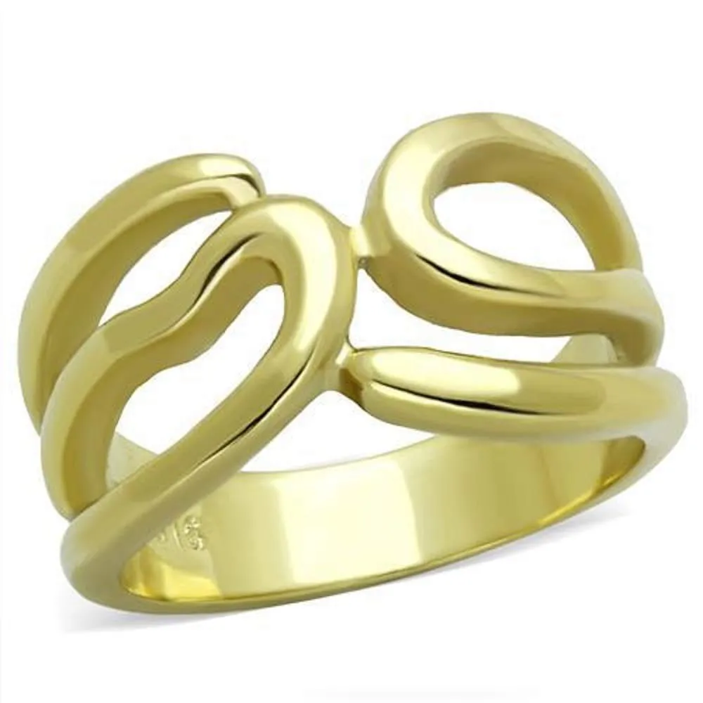 WildKlass Stainless Steel Ring IP Gold Women