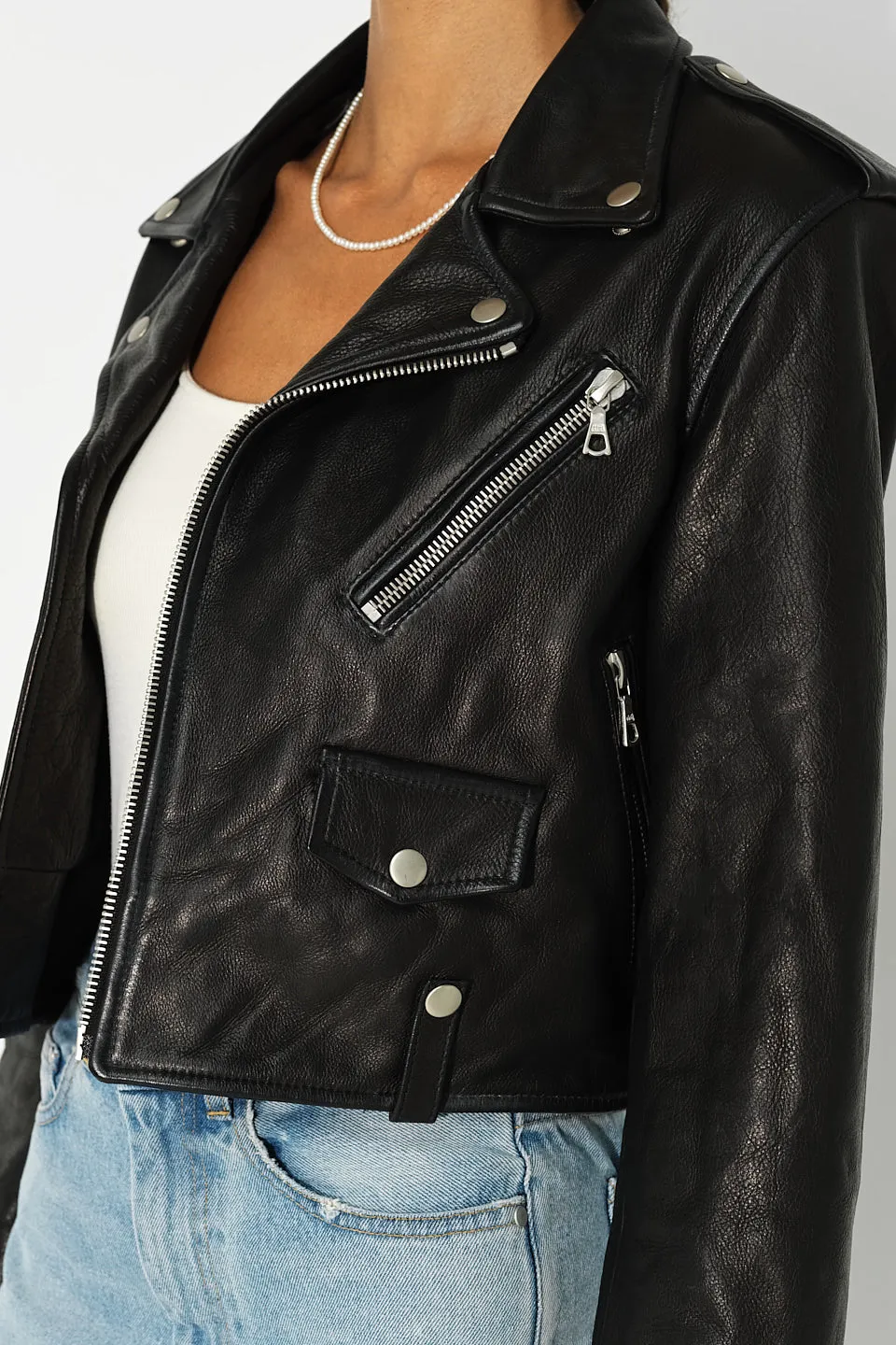 Women's Moto Jacket / Black