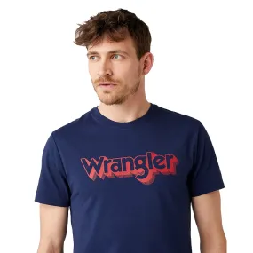 Wrangler Logo Tee - Navy