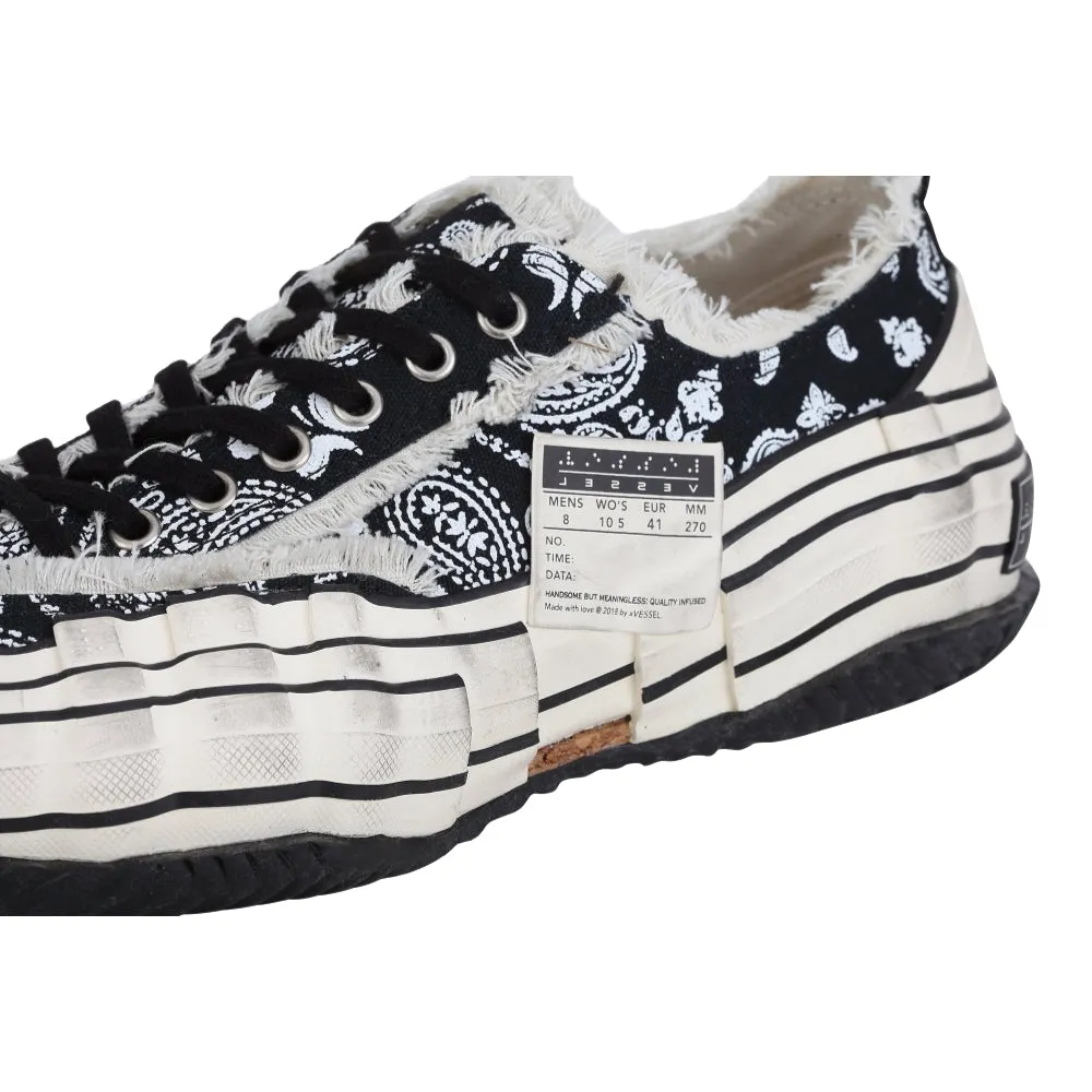 XVESSEL G.O.P. LOWS PAISLEY DISTORTION-BLACK BANDANA